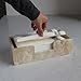 Natural Travertine Napkin Holder 9.8