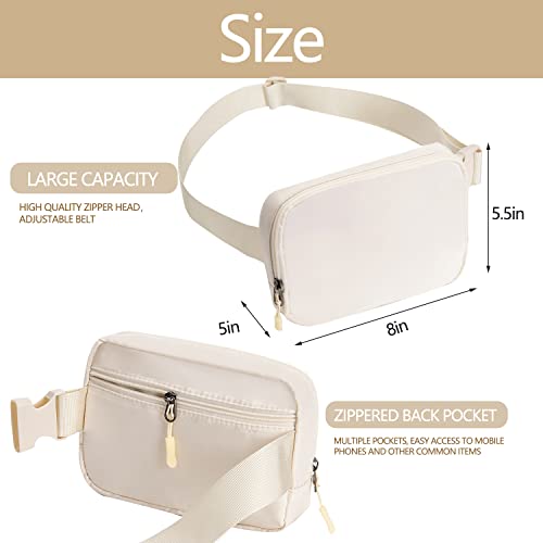 Image of Belt bag Fanny pack crossbody bags for women Everywhere belt bag (ivory)