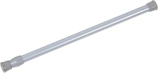 Spring Curtain Tension Rods, 1 Pcs Cupboard Bars Shower Rods 16 to 28 Inches Adjustable Extension Rod for Bathroom Window Closet Wardrobe Bar DIY Projects (Silver, 16-28 in-1 Pcs)