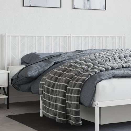 UJCHVHN Artículo: cabecero de metal blanco 193 cm, camas y accesorios, cabeceros y estribos
