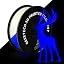Glow Pla--white to Glow Blue Purple