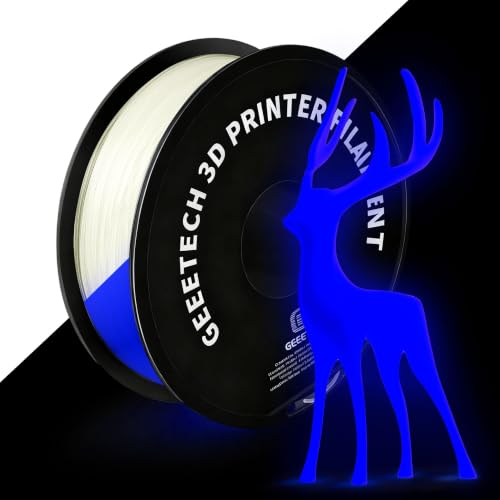 Image of GEEETECH Glow in The Dark PLA Blue Purple Filament 1.75mm 1KG for Bambu AMS