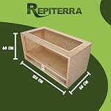 Repiterra terrarium en bois OSB 120x60x60 cm, façade en verre photo 3