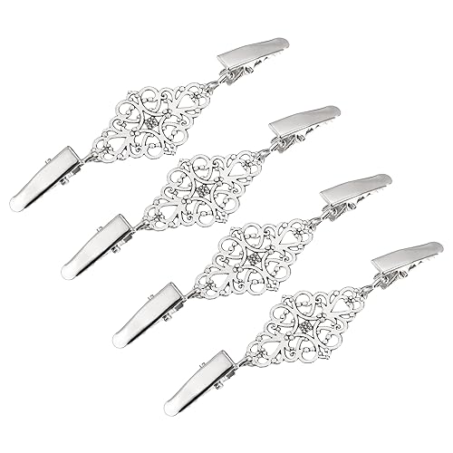 Image of UXCELL Retro Cardigan Collar Clips & Shirt Clips for Women