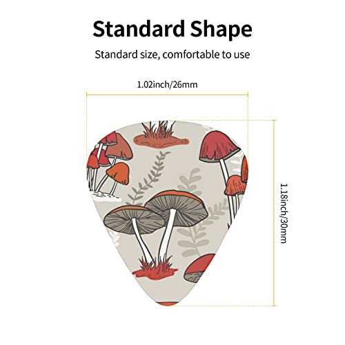 Ensemble de 12 médiators de guitare Red Mushrooms pour guitare acoustique, guitare électrique, contrebasse, ukulélé - Les Beatles, Paul McCartney, John Lennon, RIngo Starr, George Harrison Ensemble de 12 médiators de guitare Red Mushrooms pour guitare acoustique, guitare électrique, contrebasse, ukulélé – Image 5