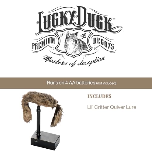 Lucky Duck Lil' Critter Quiver Lure for Coyote, Bobcat, Predator Hunting Decoy