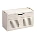 Magazyn buty zmieniane taboret, siedzisko drewniane, shutter drzwi, podwójny rack sofa, drzwi, reszta salonu, balkonu, korytarz, 3 kolory, opcjonalnie 60 cm * 37 cm * 46,5 cm, MUMUJIN (kolor biały, rozmiar: 60 cm)