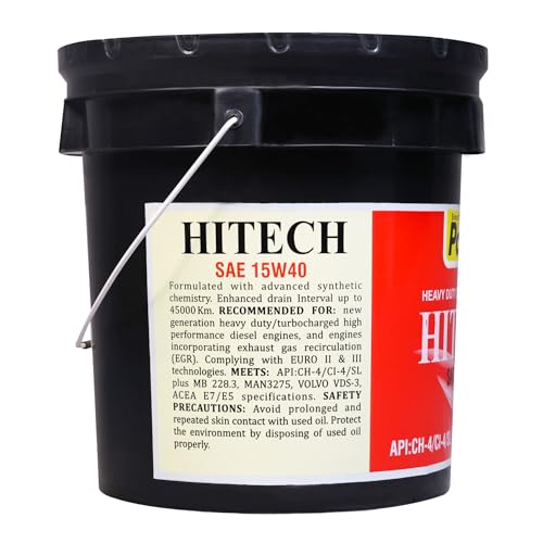 Image of PALCO HITECH 15W40 API: CI4 / SL Heavy Duty Diesel Engine Oil Synthetic Technology | Maximum Power & Superior Protection | For SUVs, MUVs & Crossovers | 7 Litres