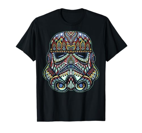 T-shirt Stormtrooper Star Wars en coton avec casque peint artistique