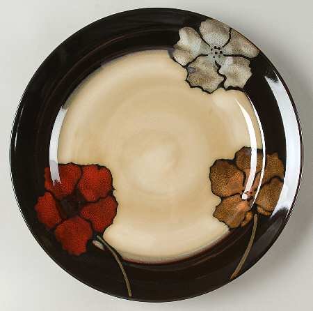 Pfaltzgraff Painted Poppies Dinner Plate, Fine China Dinnerware