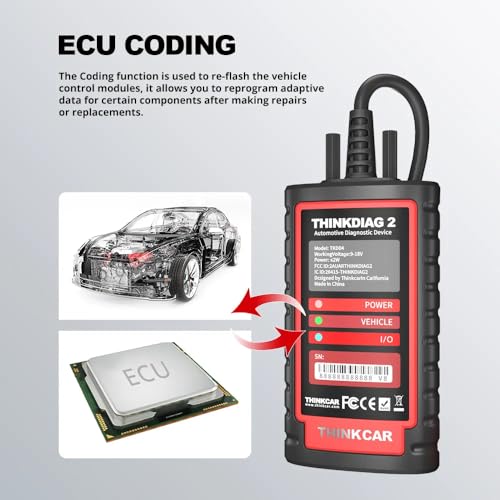 Image of XPR3SS Thinkdiag2 OBD2 Car Diagnostic Scanner for iOS & Android Intelligent Scan Tool with CAN FD Protocol 16+ Reset Functions ECU Coding OBD Bi-Directional Control Scanner with 1 Year Update