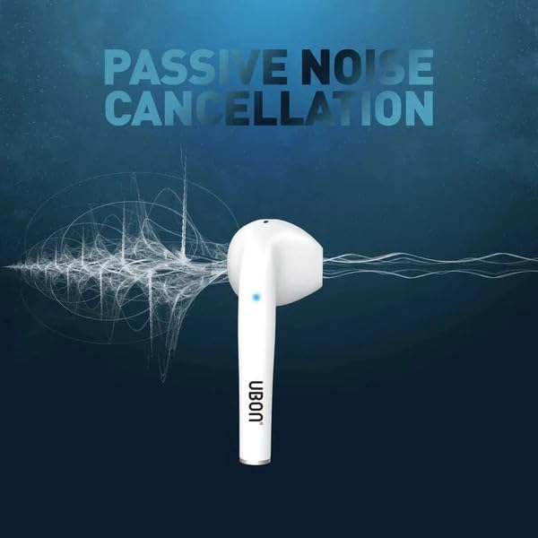 Ubon BT50 Earbud illustrating passive noise cancellation