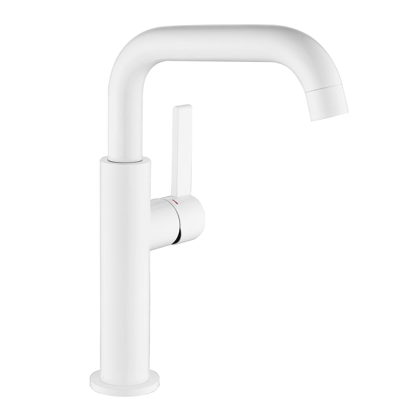 ONECE Robinet Rotatif à 360° Vasque à Poser, Mitigeur Salle de Bains, Blanc | Robinet de Lavabo Haut , Matériau en Acier Inoxydable Résistant à L'usure, Mousseur Remplaçable