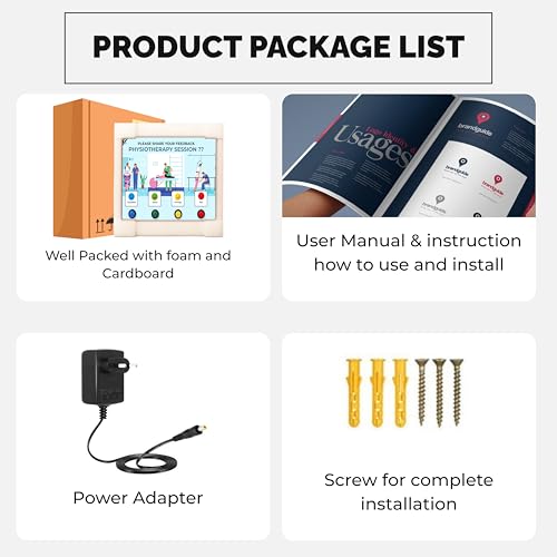 Image of Rely Cure ⇒ VP INDUSTRIES (Lite Model) Physiotherapy Session Feedback Machine with Inbuilt WiFi Hotspot | Smiley Feedback System with Mobile App & Live Reports
