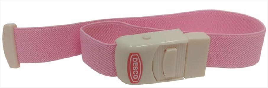 Image of DESCO Surgical Tourniquet Elastic Belt for Blood Collection with Plastic Buckle Pack of 1 (Pink)