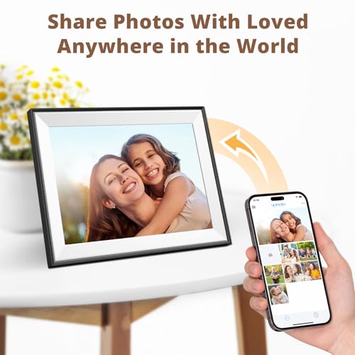Image of Dragon Touch 10.1'' WiFi Digital Picture Frame - HD IPS Touch Screen Digital Photo Frame Display, Auto-Rotate, Share Photos /Videos Instantly via Free App Best Gifts for Birthday, Wedding, Mom，2 Pack