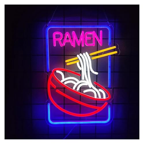 BYNGQW Luces de neón Letrero De Neón Ramen Time Para Decoración De Tiendas De Ramen, Póster Para Restaurante, Cocina 42cmх30.5cm