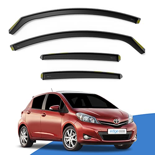 EdgeVisors Wind Deflectors Set Fits: TOYOTA YARIS MK3 2011-2020 5 Door Hatchback 4pc