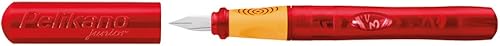 Miniatura 5 de Pelikan Pelikano Jr. 940924 - Pluma estilográfica, zurdo, punta media, rojo, 1 bolígrafo, 940924