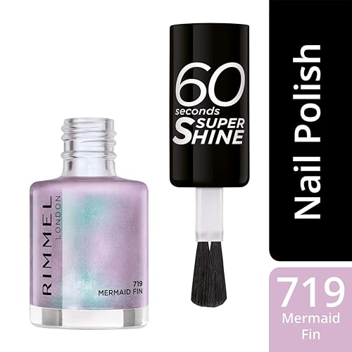Rimmel 60 Seconds Super-Shine, 8ml, Mermaid Fin - Image 4