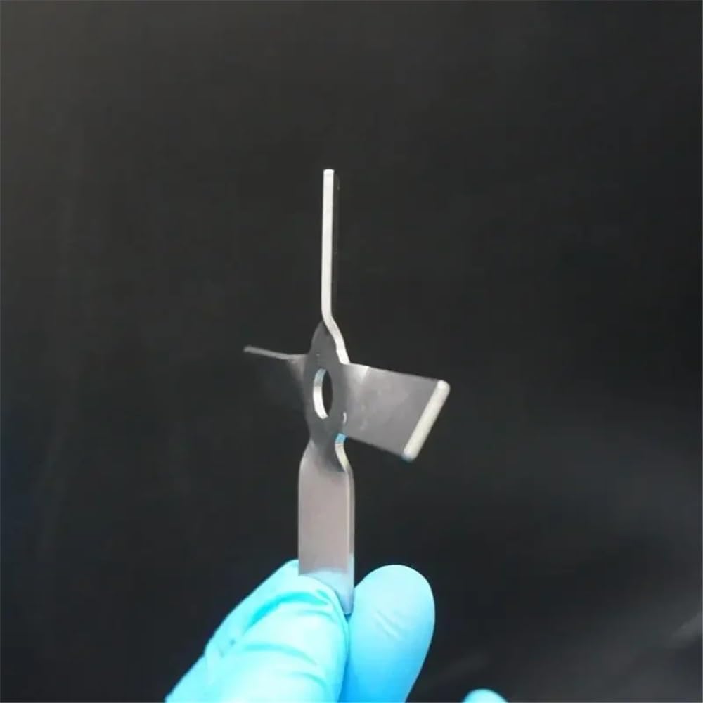 Mieszanie taśmowe ze stali nierdzewnej, Zestaw dyspersyjny mieszadła laboratoryjnego ze stali nierdzewnej z ostrzami 45 stopni 40-120 mm i prętem 200-500(9cm blade angle 30)