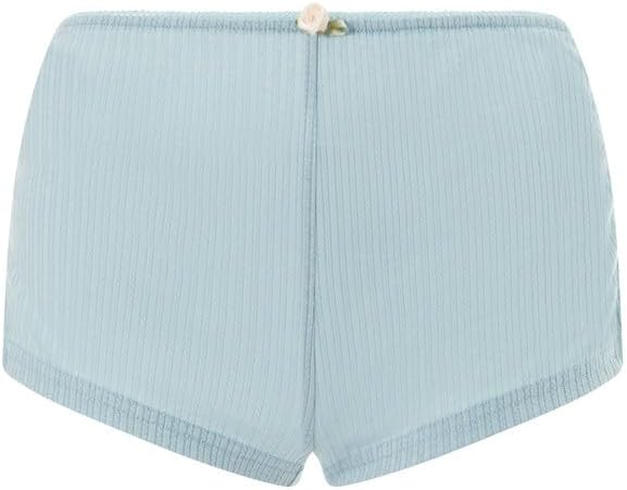 Women Micro Booty Shorts Sexy Low Rise Side Split Micro Shorts Lounge Pj Bottoms - Image 6