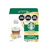 Starbucks by Nescafé Dolce Gusto Macchiato Vanilla Madagascar, Cápsulas de Leche Sabor Vainilla y Café Tostado y Molido...