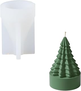 Boowan Nicole Mini Christmas Tree Candle Molds,Candle Making Supplies for Handmade Gift (LZ0612)