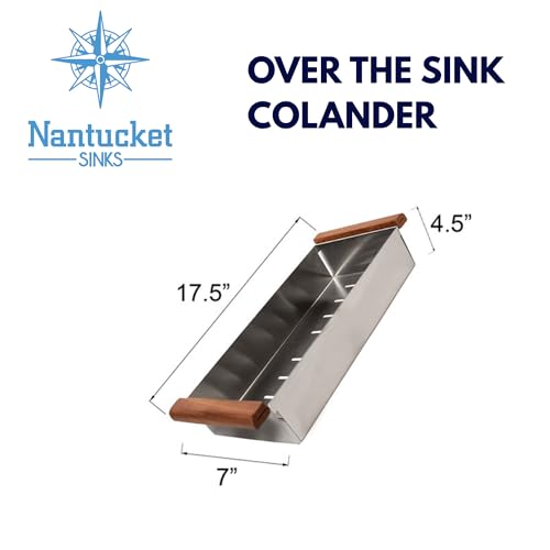 Colador para cocina Nantucket Sinks de acero inoxidable miniatura 2