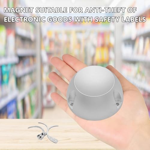 Secureyvill Magnet Diebstahlsicherung mit Haken, 20.000 GS, Sicherheit zum Entfernen von Diebstahlsicherung von Kleidung, Magnetverschluss, leistungsstark für Etiketten, Geschäfte und zum Entfernen