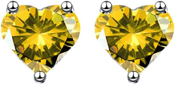 Yellow Heart Stud