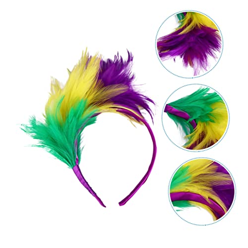 Fascinator plumes bandeau confortable pour soirée à thème - 5