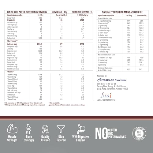 Image of 100% Protein Isolate, Irish Chocolate | 1.8kg, 60 Servings in Pack of 4 | Muscle Strength and Bone Health | 24g Protein, 329 mg Calcium, 5.5g BCAA, Essential Vitamins, Minerals | For All Gender | Athletes, Sports, Fitness Enthusiasts