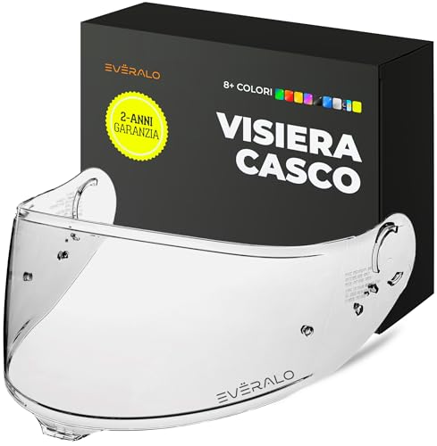 Everalo Visiera Compatibile con Shoei Gt Air 3 - Cns 1c - Visiere Casco Pinlock Ready (Trasparente)