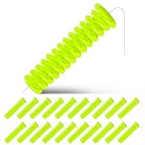 Soulchen 20 Pack Dip Bait Worms Soft Swimming Lures with Trident Hook Plastic Swimbaits Freshwater/Saltwater Plastic Swimming Lures, Suitable for Catfish