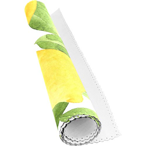 Zoeo Lemon Placemats Set Of 6 Yellow Lime Tree Dining Table Mats Non Slip Vinyl Placemat Kitchen Heat Resistant Washable #TOP29