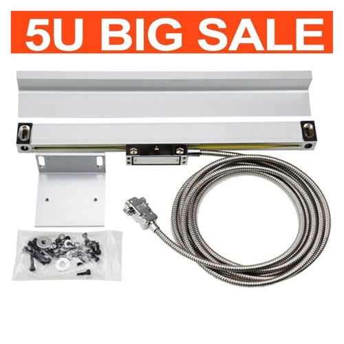 Image of Digital Linear Scale, 3 Axis Digital Readout Set /Kit and 3PCS Linear Glass Scales Encoder 5U TTL Working Stroke Length 100 to 1000MM(SDS3MS DRO Set)