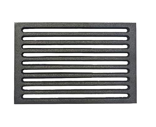 FIGEVIDA Griglia in ghisa per Camino e Stufa a Legna e Pellet Misura 29x18,2cm per Caduta Cenere e aereazione