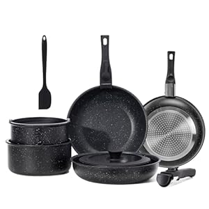 DUMOS 12-Piece Pots and Pans Set, N...