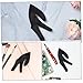 PLAFOPE 2pcs Hairdressing Gloves Three-Finger Mittens for Curling Wand Heat Resistant Gloves Heatproof for Dyeing