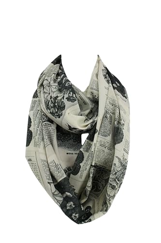 Etwoa Flower Magazine Pages Design Infinity scarf Circle scarf Loop Scarf3