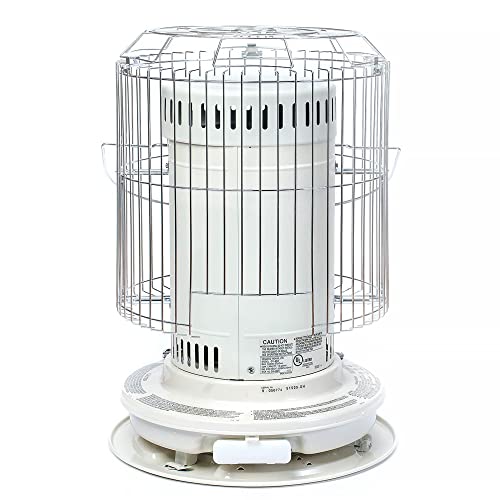 Sengoku Indoor & Outdoor Kerosene Heater, 23,500 BTU, Portable Use, White - Cordless Space Heater for Home, Garage, Basement, and Camping