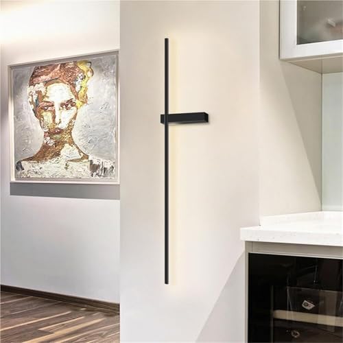 Aplique de pared lineal LED para sala de estar con tira larga regulable de aluminio 8