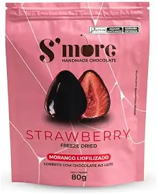 Bombom De Morango Liofilizado Com Chocolate Smore