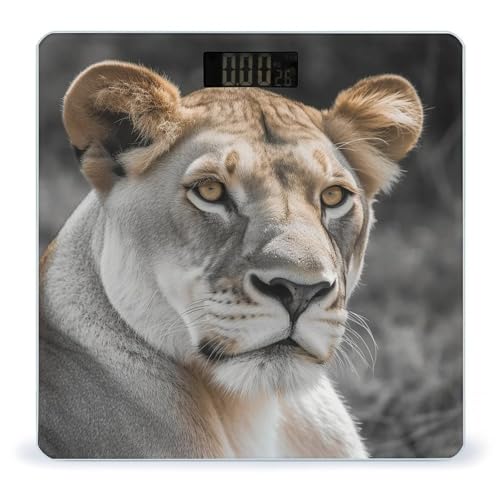 Báscula digital de baño con capacidad 400 lb y pantalla LCD miniatura 1