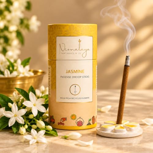 Nirmalaya Sandalwood & Jasmine Dhoop Sticks (Pack of 2, 80 Sticks) - Image 4