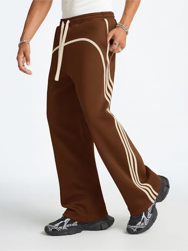 Image of Maniac || Mens || Side Stripe || Cotton || Baggy Fit || Trackpant