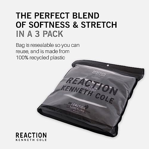 Kenneth Cole REACTION Mens T-Shirt Pack of 3 - UPF 50+ Cotton/Spandex Jersey Slim Fit T Shirts for Men 3-Pack2