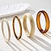 ÌF ME Acrylic Bangles Bracelets For Women, Maillard Lightweight Chunky Resin Bracelets, Premium Fall Winter Boho Jewelry Gift