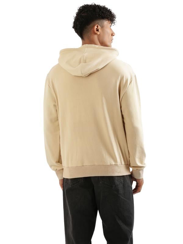 Image of SAADAA Unisex Pullover Fleece Hoodie for Men & Women | 100% Cotton Top Surface | Fleece Inner | Casual Fit | 2 Pockets | Winter Wear